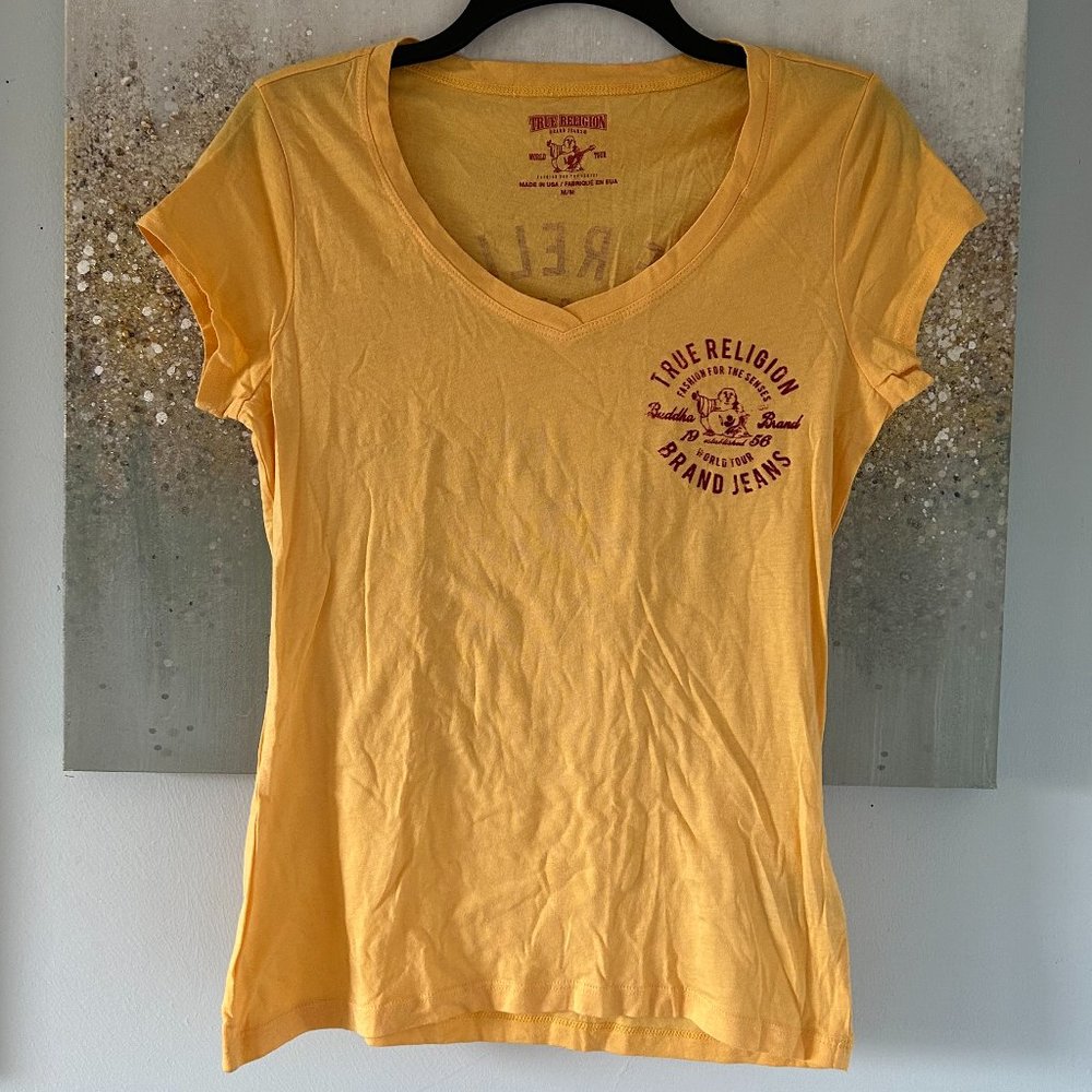 🇺🇸 True Religion Velvet Buddha Logo T-Shirt (NWOT)